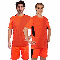 Форма футбольная Zelart Variation CO-1011 размер 2XL цвет оранжевый-черный ar