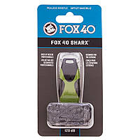 Свисток судейский пластиковый SHARX SAFETY FOX40-SHARX-SAF цвет черный-зеленый pm