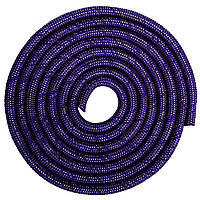 Скакалка для художественной гимнастики утяжеленная Zelart C-0371 цвет фиолетовый pm