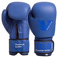 Перчатки боксерские кожаные VELO VL-8187 размер 14 унции цвет синий pm
