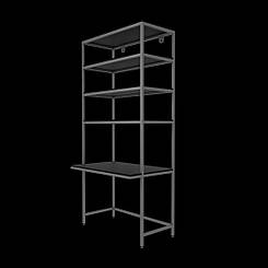 Шафа - Стелаж 550х1200х2600 зі стільницею для роботи технічна ССС-03 з робочою зоною