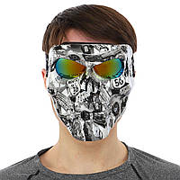 Захисна маска Zelart MZ-6 колір білий pm
