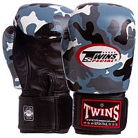 Перчатки боксерские кожаные TWINS FBGVL3-ARMY размер 14 унции цвет серый ar