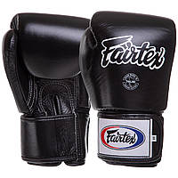 Перчатки боксерские кожаные FAIRTEX BGV1 размер 10 унции цвет черный ar