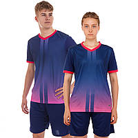 Форма футбольная Zelart D8826 размер 3XL цвет темно-синий-фиолетовый ar