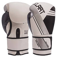 Перчатки боксерские Zelart BO-1335 размер 14 унции цвет белый-черный ar