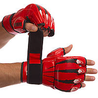 Перчатки для смешанных единоборств MMA Zelart BO-1394 размер M цвет красный ar