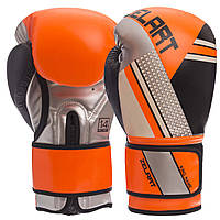 Перчатки боксерские Zelart BO-1335 размер 12 унции цвет оранжевый-черный pm