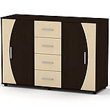 Комод 4-2-2 білий Компаніт (134х45х91 см), фото 7