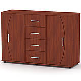 Комод 4-2-2 білий Компаніт (134х45х91 см), фото 3