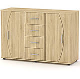 Комод 4-2-2 білий Компаніт (134х45х91 см), фото 10