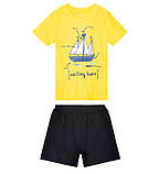 Піжама (футболка + шорти) Lupilu на хлопчика, корабель, р.86/92, фото 2