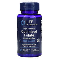 Life Extension High Potency Optimized Folate 8,500 mcg DFE 30 таблеток Lodgi