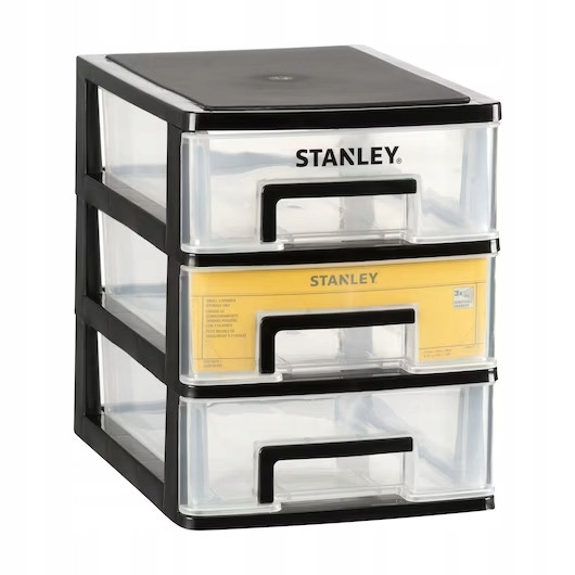 Ящик STANLEY ESSENTIAL розмір L вертикальний 3 висувні секції 34х25х32 см