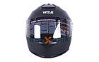 Шолом (інтеграл) VIRTUE MD-813 чорний матовий скло хамелеон [L], фото 4