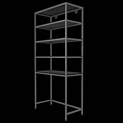 Стелаж з полицями 550Х1200Х2600 під пральну машину та сушку універсальний ССТ-03