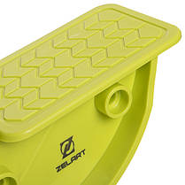 Тренажер Zelart для балансу та розтяжки м'язів стопи з напівкруглими полозами, фото 3