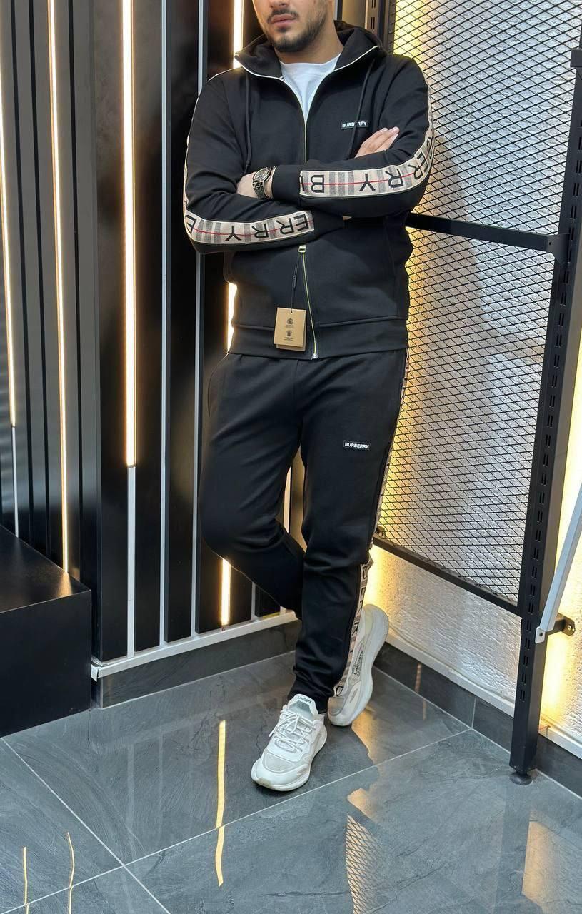 Чоловічий спортивний костюм Burberry CK8029 чорний, фото 1