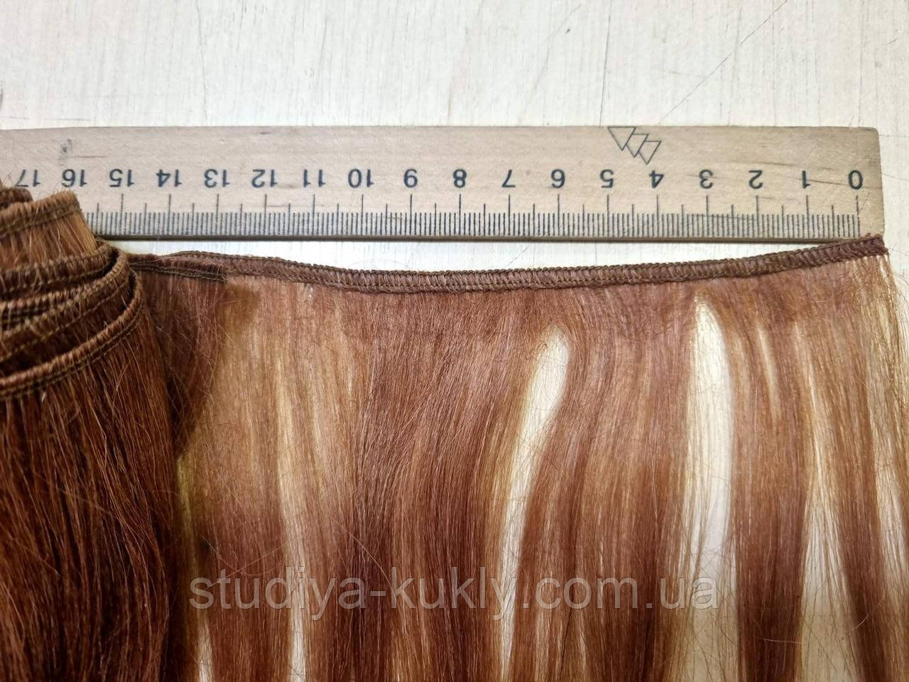 Тресс кукольный прямой, длина волоса 15-18 см. Единица измерения 10 см №30 - фото 2 - id-p1923328673