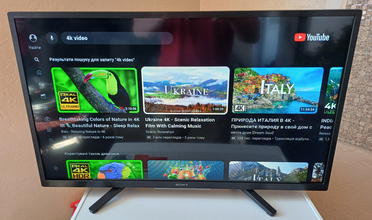 Телевізор 32 дюйми Sony KD-32W800 DVB-T2 Android Bluetooth Smart TV