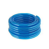 Шланг для води тришаровий, синій, 3/4", 50 м, армований, PVC INTERTOOL GE-4076