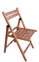 Стілуць розкладний  з масиву бука колір шоколад  для дому кухні саду терас