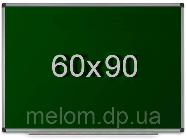 Дошка магнітна для крейди в алюмінієвій рамі 60х90 см UkrBoards. Крейдова зелена дошка у рамці - фото 1 - id-p28141521