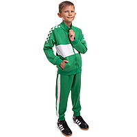 Костюм спортивний дитячий Lingo LD-6629T розмір 30, зріст 140-145 колір зелений-білий pm
