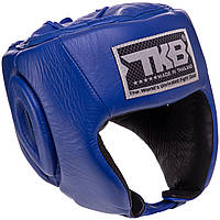 Шлем боксерский открытый кожаный TOP KING Open Chin TKHGOC размер S цвет синий pm