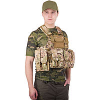 Разгрузочный жилет универсальный на 6 карманов Military Rangers ZK-5517 цвет камуфляж multicam ar