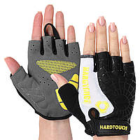 Перчатки для фитнеса и тренировок HARD TOUCH FG-9525 размер M цвет черный-желтый ar