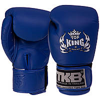 Рукавиці боксерські дитячі шкіряні TOP KING TKBGKC розмір s (4 унції) 3-5 років колір синій pm