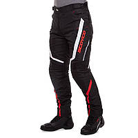 Мотоштаны брюки текстильные SCOYCO P067 размер 2XL цвет черный-красный ar
