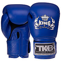 Перчатки боксерские кожаные TOP KING Super AIR TKBGSA размер 8 унции цвет синий pm