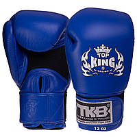 Рукавиці боксерські шкіряні TOP KING Ultimate AIR TKBGAV розмір 8 унції кольору синій pm
