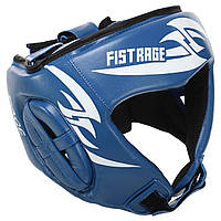 Шлем боксерский открытый кожаный FISTRAGE VL-4150 размер L цвет синий ar
