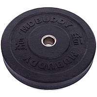 Диски (диски) бамперні для кросфіту Zelart Bumper Plates TA-2676-15 51 мм 15 кг чорний ar