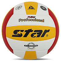 Мяч волейбольный STAR NEW PROFESSIONAL VB315-34 цвет белый-желтый pm