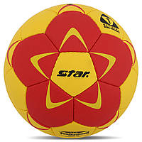 Мяч для гандбола STAR NEW PROFESSIONAL GOLD HB421 цвет желтый-красный pm
