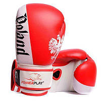 Боксерские перчатки 3021 PowerPlay 8oz Красно-белый (37228011) z15-2024