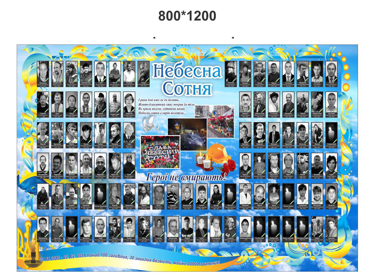 Стенд "Небесна сотня", фото 1