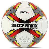 Мяч футбольный SOCCERMAX FB-4194 цвет белый-красный pm