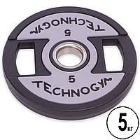 Блины (диски) полиуретановые TECHNOGYM TG-1837-5 51мм 5кг черный ar