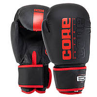Перчатки боксерские CORE BO-8540 размер 8 унции цвет черный-красный pm