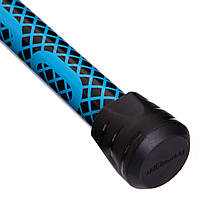 Палиця гімнастична Бодибар Body Bar Zelart FI-2611-4 вага 4 кг чорний-блакитний ar