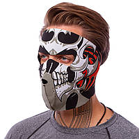 Маска лицевая ветрозащитная Zelart MS-4344-4 Tribal Skull черный ar