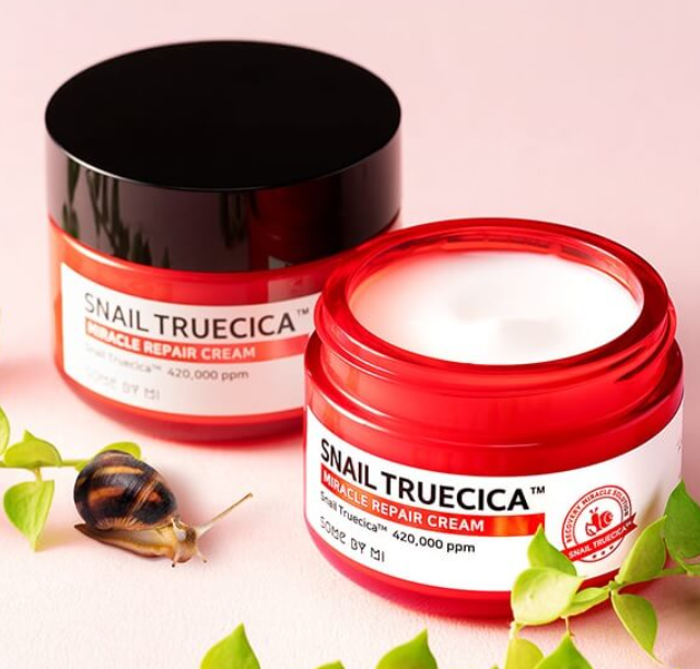 Some By Mi Snail Truecica Cream для відновлення шкіри Відновлювальний крем із муцином чорного равлика Some By Mi Snail Truecica Miracle Repair Cream