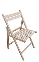 Стілець розкладний  з масиву бука безколірнийдля дому кухні саду терас