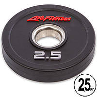 Блины (диски) полиуретановые LIFE FITNESS SC-80154-2_5 51мм 2,5кг черный pm