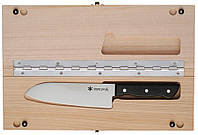 Нож кух. Snow Peak CS-208 Cutting Board Set L + разделочная доска